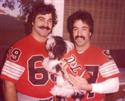  Pic of me & Chuck with my dog Carmine before one of our Touch Tackle games.  1983