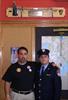  Here I am with FF John Rubino of E-164.  John created the beautiful Ax mounting hanging above our heads.