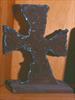  This cross was blow-torched from one of the metal beams at ground zero.  It was given to me about a week after 9-11-01 by Jack Lander, a friend of mine from McKee HS.  It was given to his son, a police officer, by a welder at ground zero.  .  