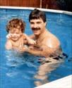 With nephew Michael 1985