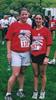  Paul Mitchell's daughter Christine and Mike Margiotta's niece Barbara Jane Vaccaro.  They ran a 5 mile run in memory of Paul and Chuck.  Christine wore the number of her father's firehouse.  By complete coincidence, Barbara Jane was randomly given the nu
